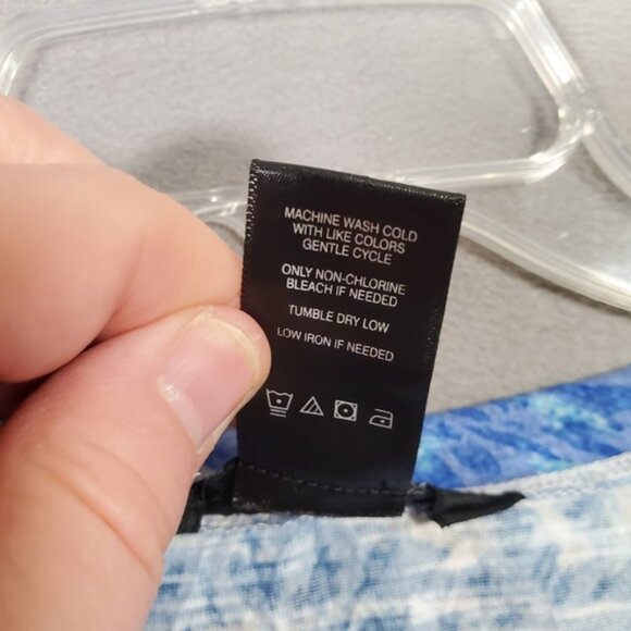 Ali Miles Top Womens XL US Flag Fireworks 3/4 Sleeve Art to Wear Americana Boho - Picture 7 of 7